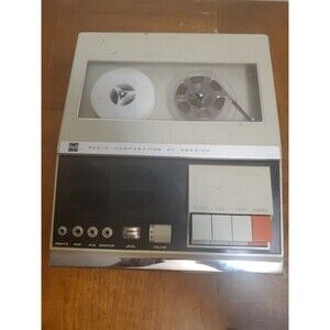 RCA YJS15G Tape Recorder AC/DC/ Batt Power Up to 31/4 inch Reels W/ take Up Reel